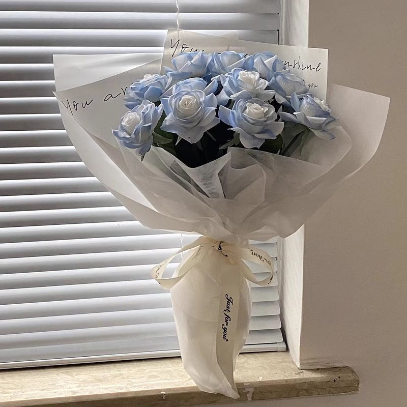 Hand Felt Rose Simulation Hand Held Bouquet Home Decoration Flower Arrangement Ornaments Artificial Flowers Simulated Flowers High End Sense Of Life_voghion.com