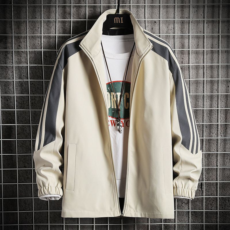 Pull homme printemps et automne haut de gamme en pur coton, ensemble de sport pour homme, version coréenne, tendance, décontracté, ample, deux pièces_voghion.com