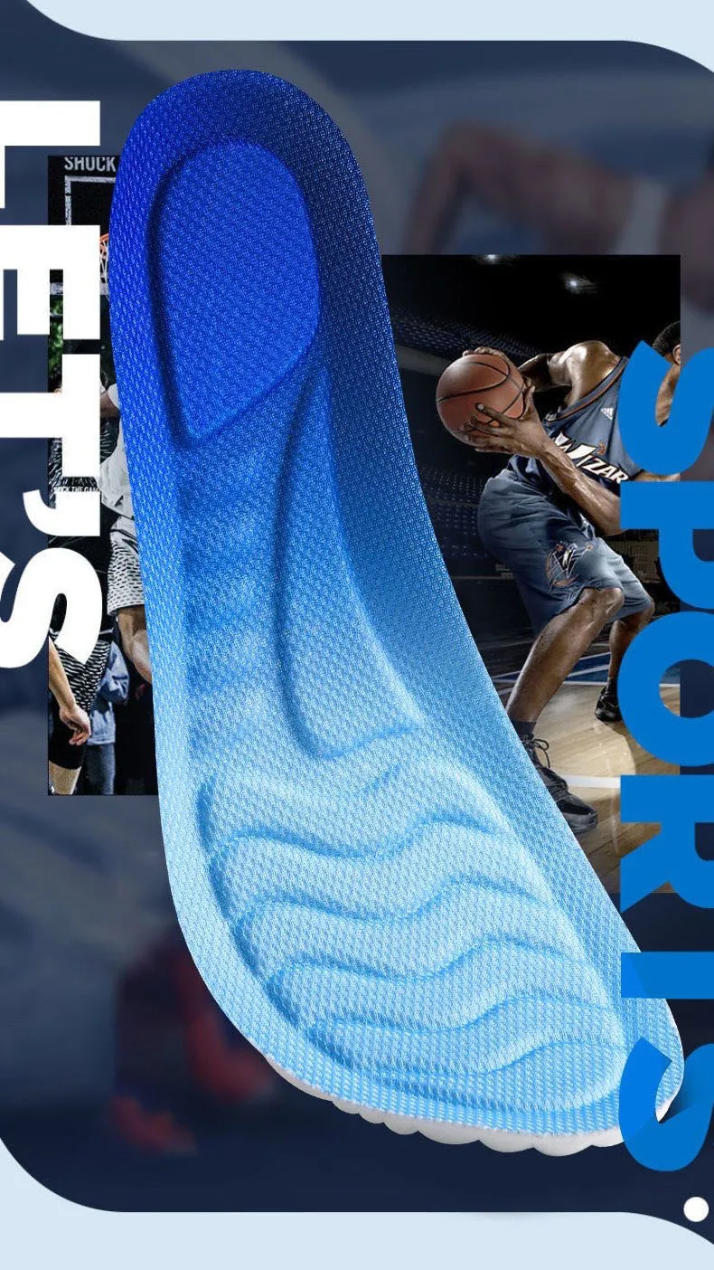 Plantillas ortopédicas transpirables de látex suave, zapatillas deportivas con absorción de impacto, almohadilla para correr, plantilla soporte arco para hombres y mujeres_voghion.com
