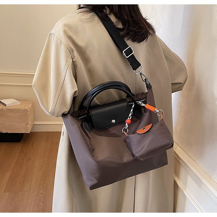 Borsa da donna, grande capacità, portatile, stile gnocco, alla moda, con tracolla a tracolla e giunzioni_voghion.com