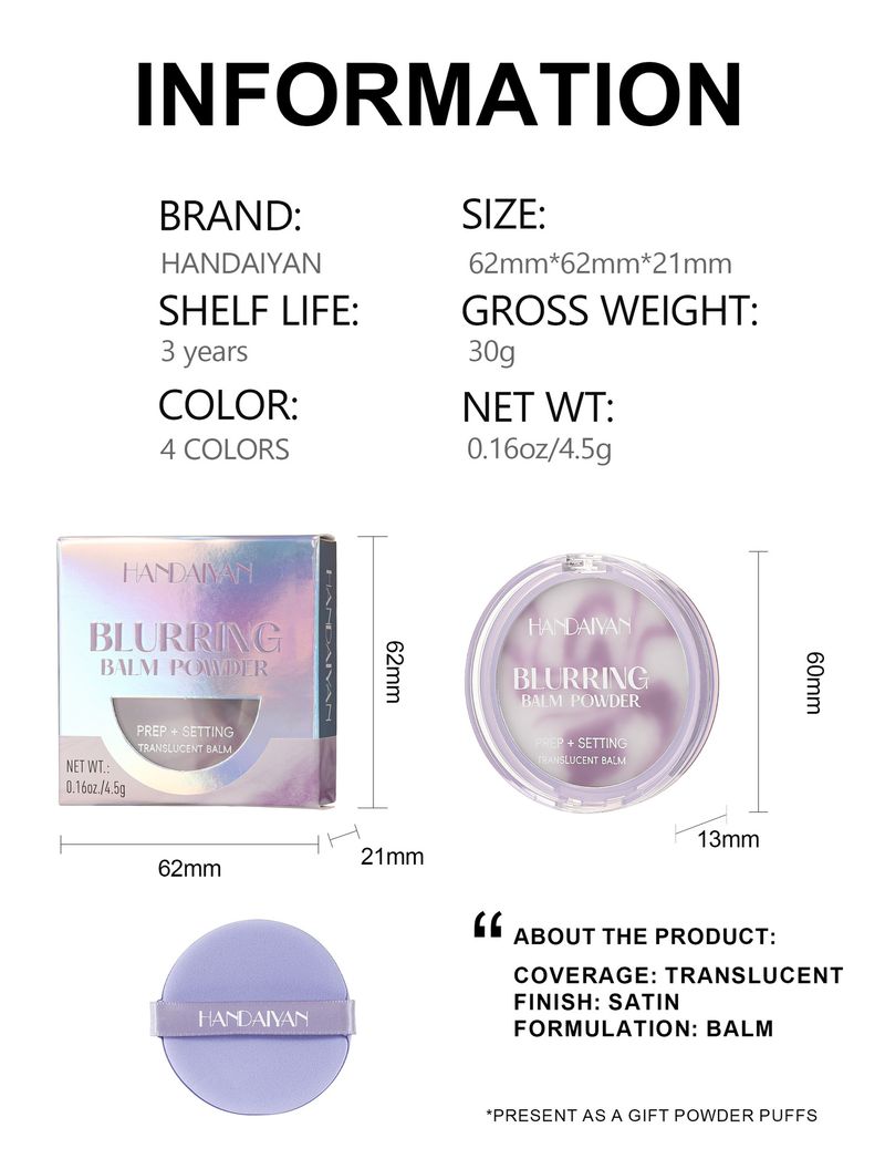 HANDAIYAN Matte Putty Primer - Fine, Skin - Friendly, Oil - Controlling And Long - Lasting Setting Powder Paste_voghion.com