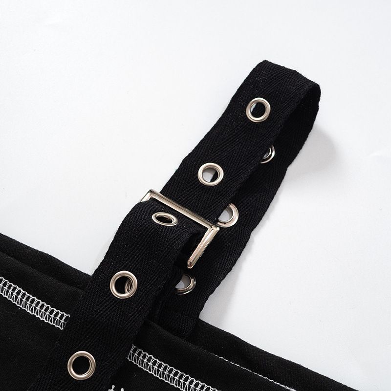 M22TP5482024 Haut imprimé Ceinture Boucle Sangle Épaule diagonale Un seul côté Manches 7/4 Vêtements pour femmes_voghion.com