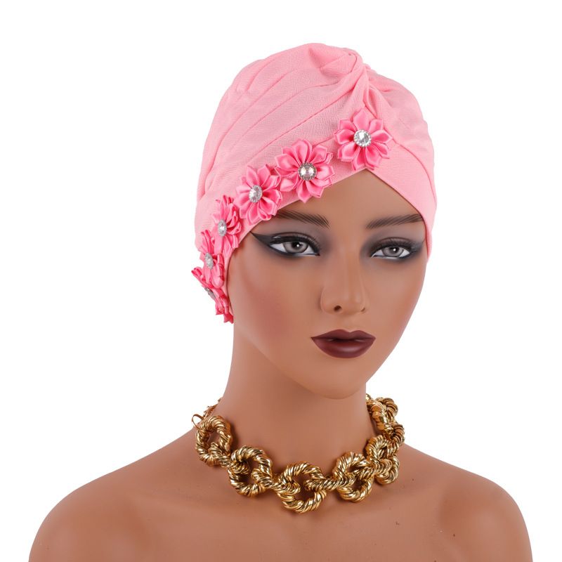 esclusivo nuovo cappello a forma di fiore con anguria, cappello indiano, cappello Baotou, cappello turbante_voghion.com