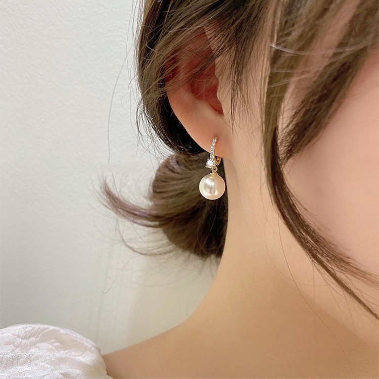 Orecchini pendenti con perle da donna Sier VENUS Gioielli alla moda Accessori semplici per ragazze da studente_voghion.com