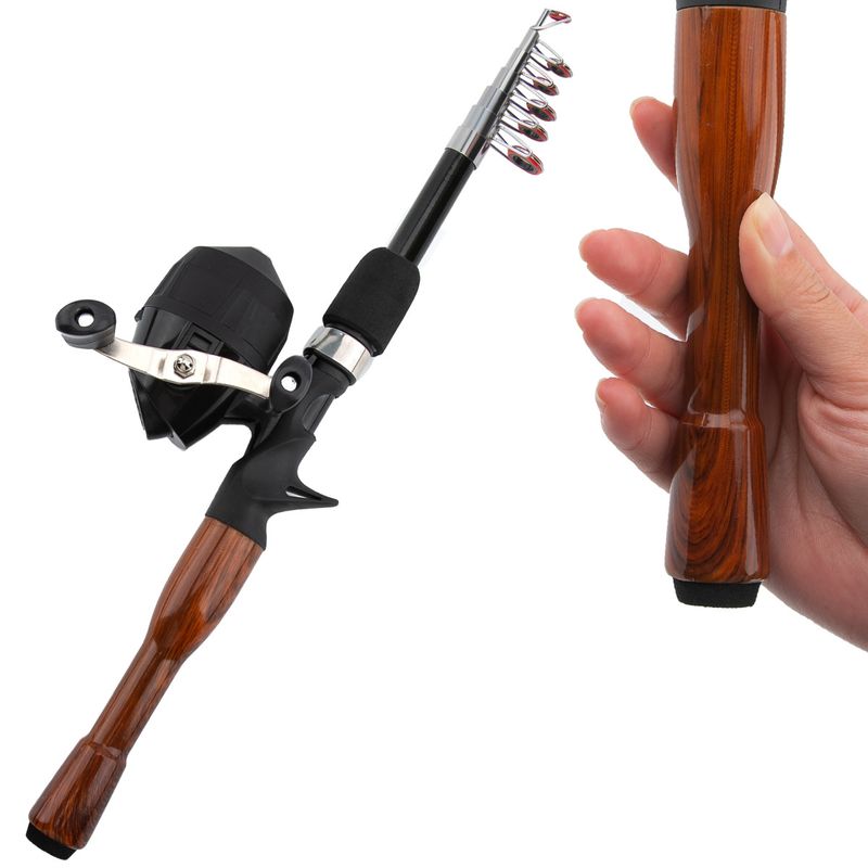 Portable Telescopic Lure Mini Retractable Small Sea Ultra Short Crappie Rod Set Fishing Gear_voghion.com