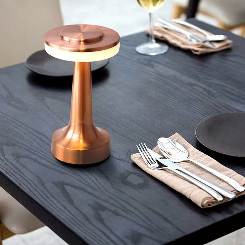 Retro Bar Table Lamp Touch Sensor Desk Lamp USB Rechargeable Bedside Light LED Wireless Reading Light Restaurant Cafe Home Decor_voghion.com
