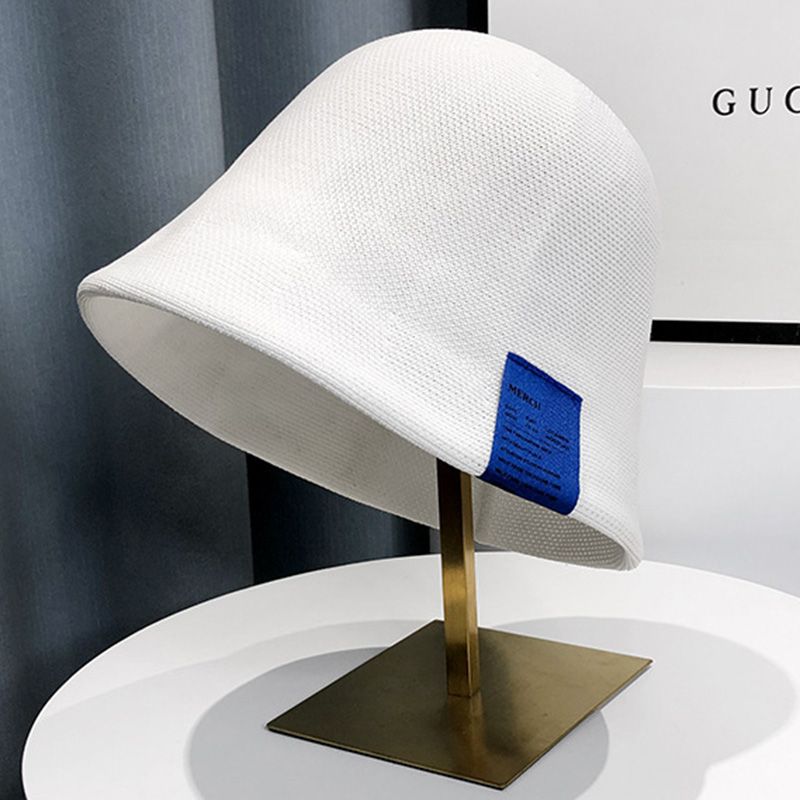Nuovi arrivi Cappello da pescatore in maglia traspirante in filo di cotone per donna con etichetta in tessuto, cappello casual con protezione solare Fishman,_voghion.com