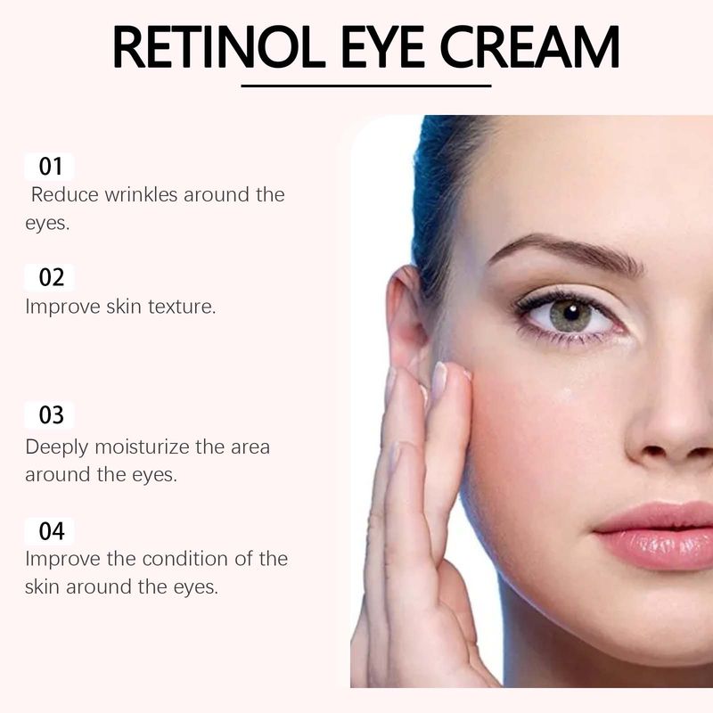 HOYGI Retinol – Tiefenhydratisierende, feuchtigkeitsspendende, straffende Augencreme mit glättenden Linien und feiner Linienpflege_voghion.com
