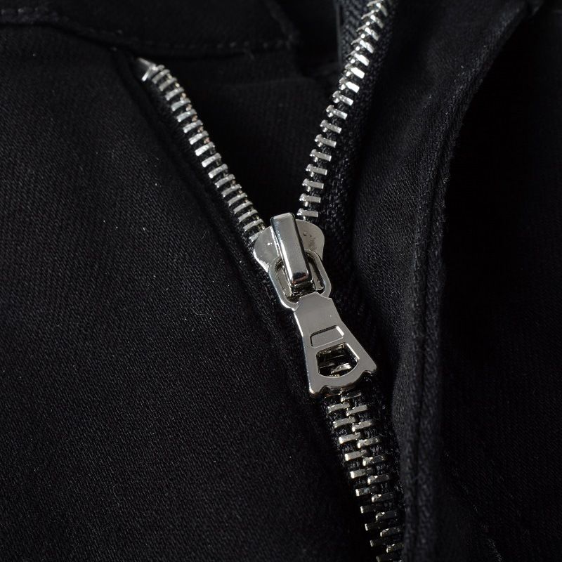 Men's Slim Fit Distressed Jeans - Black Stretch Denim Pants With Patchwork & Embroidery Details, Comfortable Cotton Fabric For Casual Wear_voghion.com