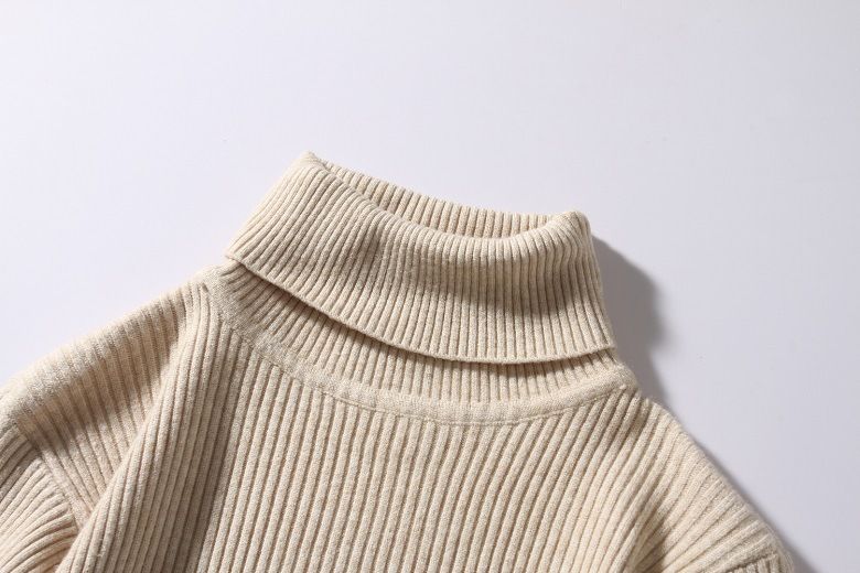 Men's Clothing Sweater Men's Turtleneck Autumn And Winter New Style Youth Sweater Loose Simple Solid Color Bottom Striped Sweater Men_voghion.com
