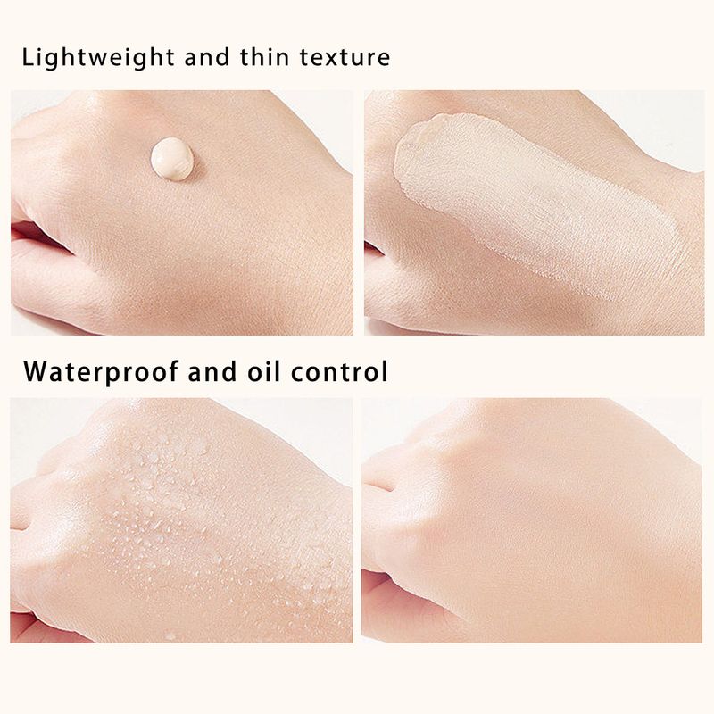 Makeup Long Lasting Waterproof Non Smearing Liquid Foundation Light Natural Clear Sweat Proof Oil Control Concealer Foundation_voghion.com