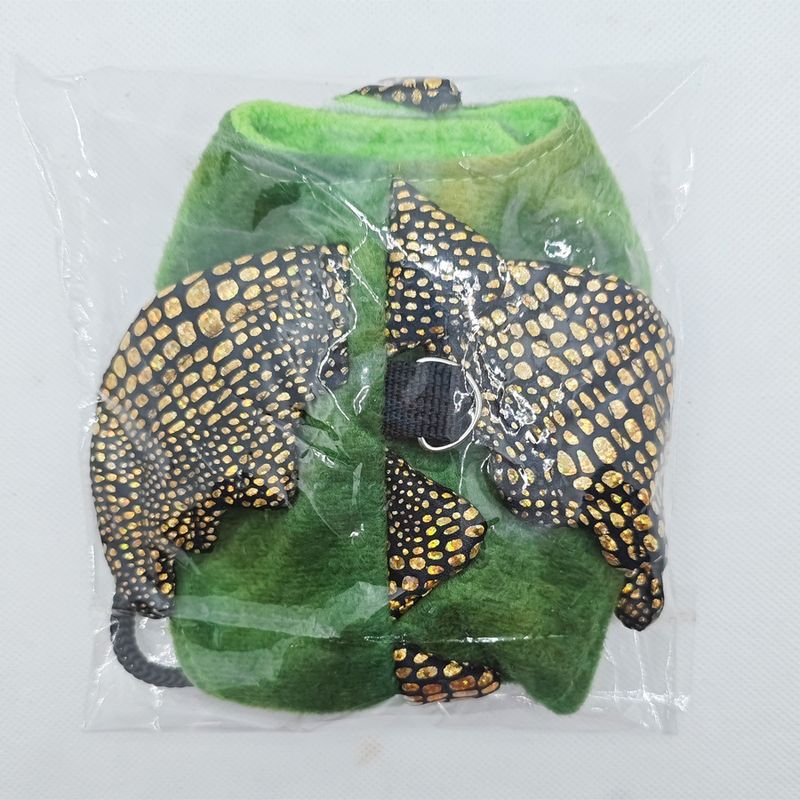 Lizard Cute Outfit Cat Costume Halloween Pet Dinosaur Transformation Funny_voghion.com