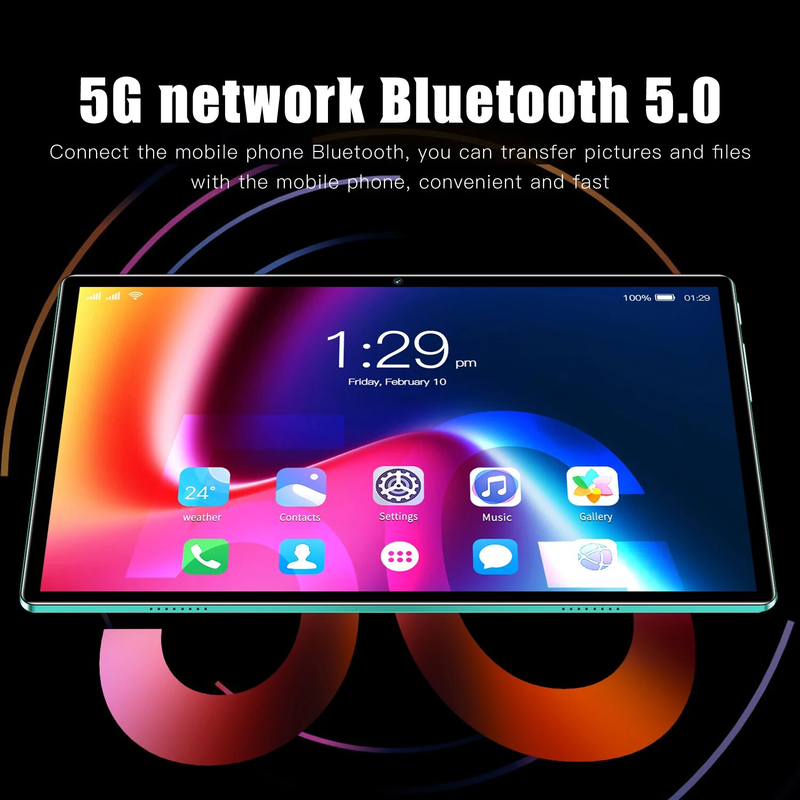 Global edition nettbrett android 10,1 tommer Android 12,0 nettbrett-pc 8 GB RAM+256 GB ROM 8800 mAh batteri Gaming nettbrett PC-nettbrett_voghion.com