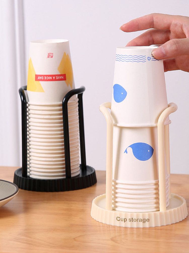Disposable Paper Cup Holder Rack, Desktop Storage Organizer For Living And Dining Room, Space Saving Cup Taker_voghion.com