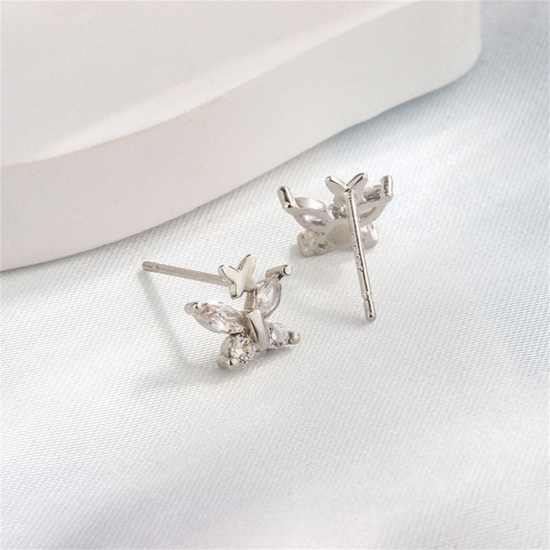 Orecchini - Garofani Zirconia per Donna, Gioielli in Miniatura Piercing Orecchie e Serpenti, Diamanti d'Acqua, Fiori_voghion.com