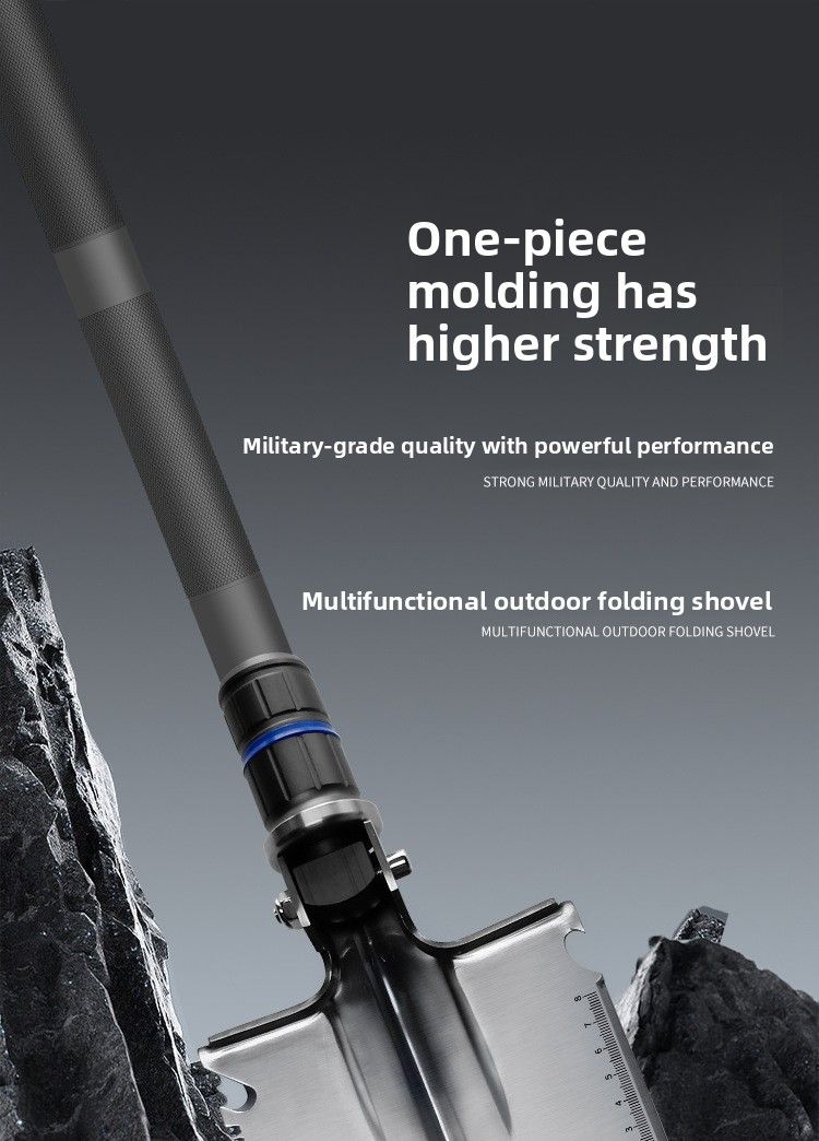 Outdoor Folding Multi-Functional Vehicle-Mounted Engineer Shovel Manganese Steel Chinese Pickaxe Fishing Convenient_voghion.com