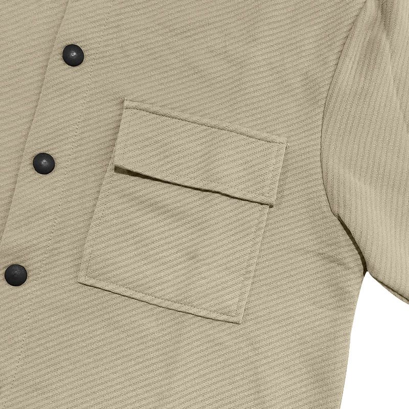 Herrenbekleidung Schwere Twilljacke Freizeithose Herren Neuer einfarbiger Jacquard-Zweiteiler für Herren_voghion.com