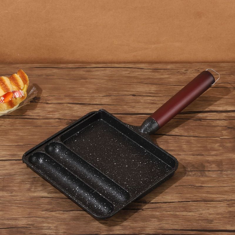Padella antiaderente per frittelle di uova piatte e bistecche Maifan Stone Multi-Grid Breakfast Special_voghion.com