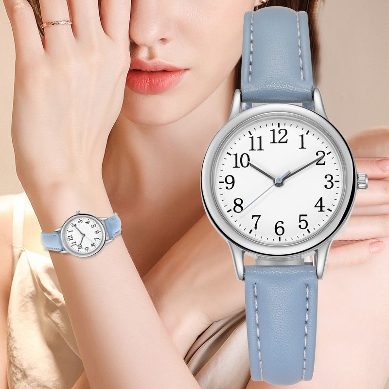 New Simple Digital Fashion Quartz Small Belt Women's Watch_voghion.com