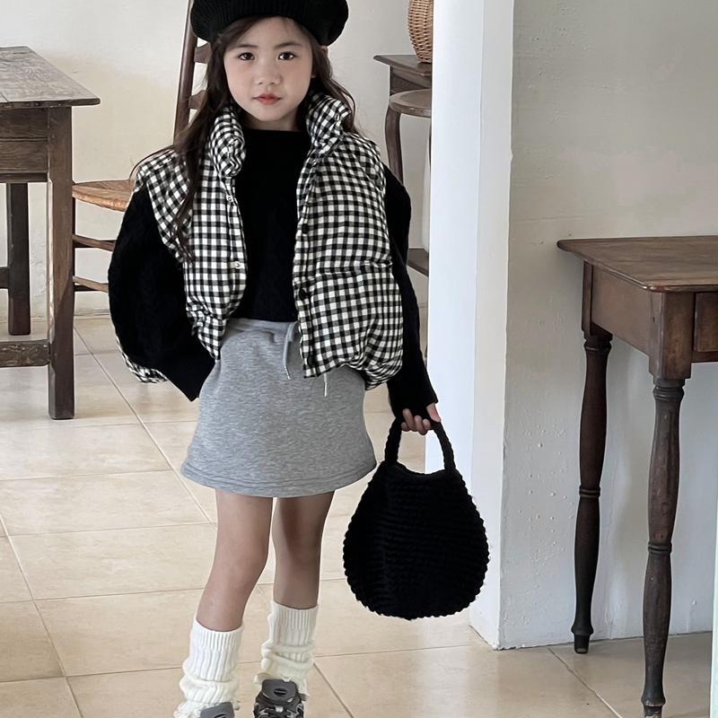 Gilet scozzese invernale per bambini nuovo gilet in cotone coreano per ragazzi e ragazze_voghion.com