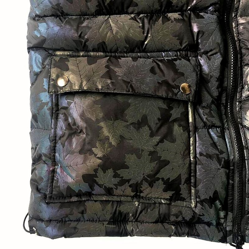 Miesten vaatteet kolmiulotteinen taskullinen värikäs heijastava puuvillatakki sateenkaaren värinen valoisa hupullinen puuvillatakki suurikokoinen puuvillatakki_voghion.com