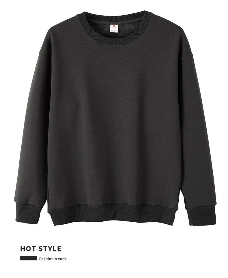 Felpa con cappuccio girocollo semplice e versatile in cotone super morbido autunno inverno 2024 per uomo e donna_voghion.com