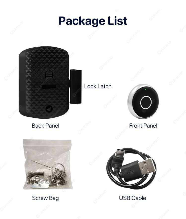 Zinc alloy Tuya APP Fingerprint Biometric Electronic Lock for Furniture Drawer Cabinet locker smart intelligent locks_voghion.com