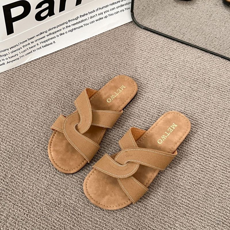 Sandali da donna in stile francese, stile fata, stile coreano, da spiaggia, da indossare all'aperto_voghion.com
