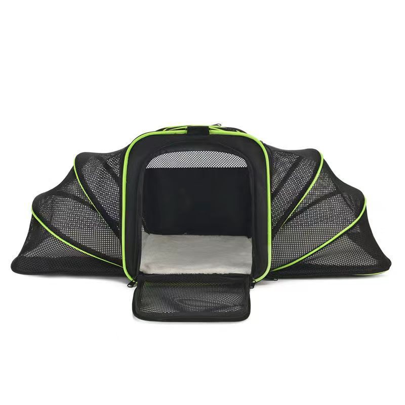Borsa a tracolla per cani, doppia espansione, grande capacità, per viaggi all'aperto, portatile e traspirante, per gatti_voghion.com