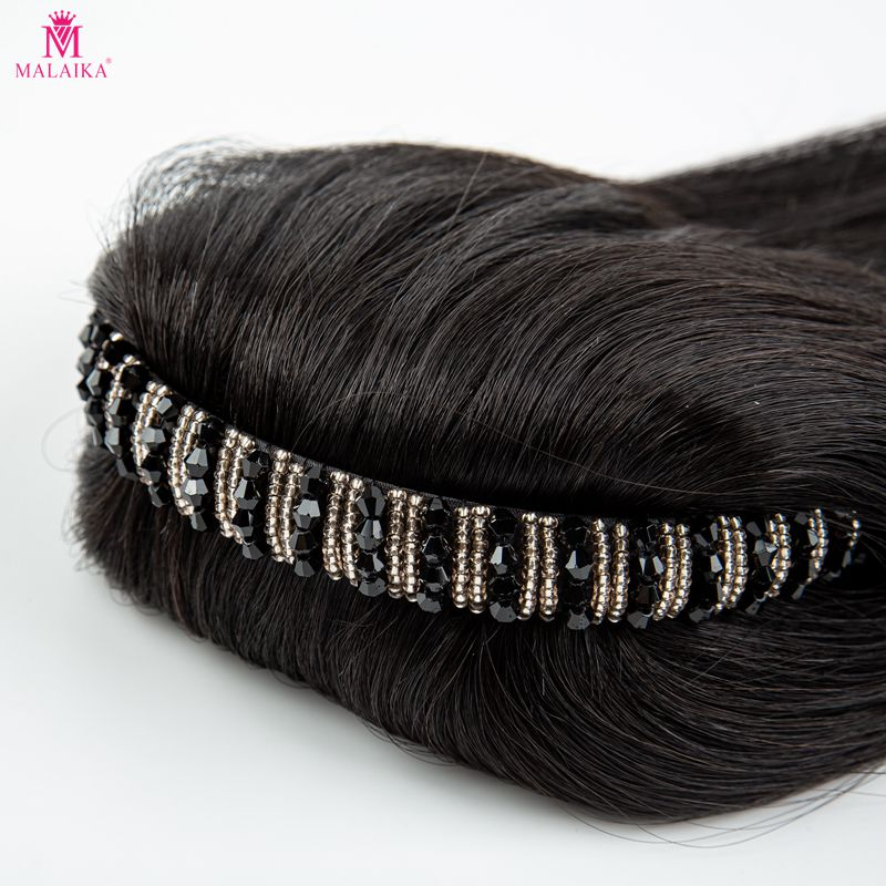 Topper per capelli umani con frangia da donna Clip in frangia con fascia parrucchino dritto per capelli diradati chignon marrone e nero_voghion.com