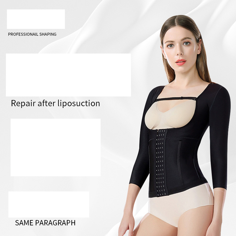 Damenbekleidung Arm-Fettabsaugung Body Shaper für Frauen Taille und Bauch Ring Saug-Fettabsaugung Chirurgie Rückendruck Taillendichtung seitliche Brustoberteile_voghion.com