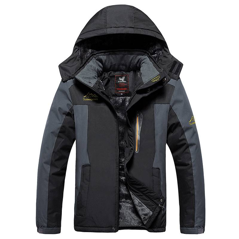 Ropa de hombre para deportes al aire libre, forro polar grueso de una sola capa, ropa de invierno cálida, traje de montañismo suave con relleno de algodón de gran tamaño_voghion.com