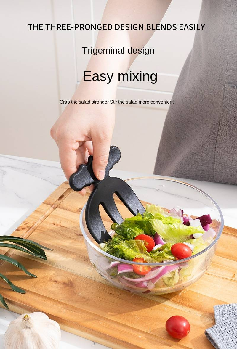 Set of 2 Fruit Salad Mixing Forks Kitchen Tools Salad Utensils 3-Finger Creative Salad Claws_voghion.com
