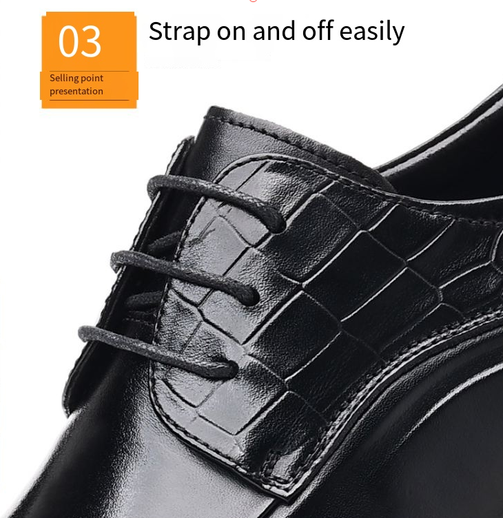 Spring new business dress shoes men's leather casual men's shoes big head thick sole real cowhide commuter shoes_voghion.com