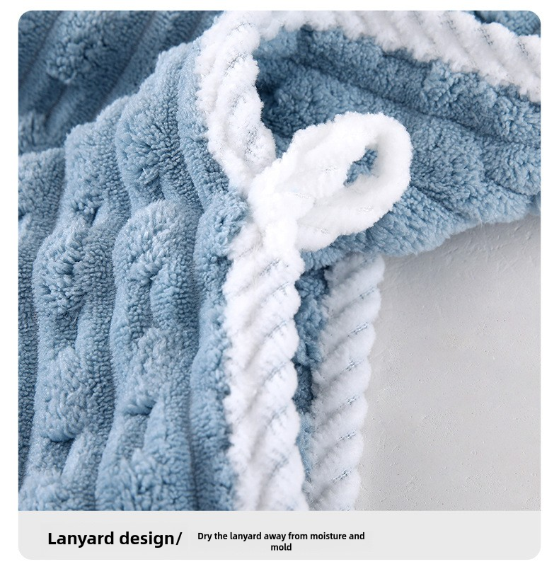 Summer Dënn Korallfleece Handduch Haushalt Gesiichtswäschhandduch mëllt waasserabsorbéierend net fusselnd Gesiichthandduch_voghion.com