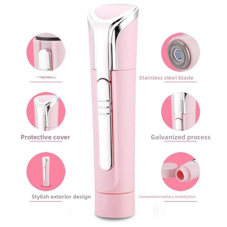 Elektrischer 4-in-1-Bikinihaarschneider für Damen – Multifunktionales Haarentfernungsset mit Präzisionsaufsätzen_voghion.com