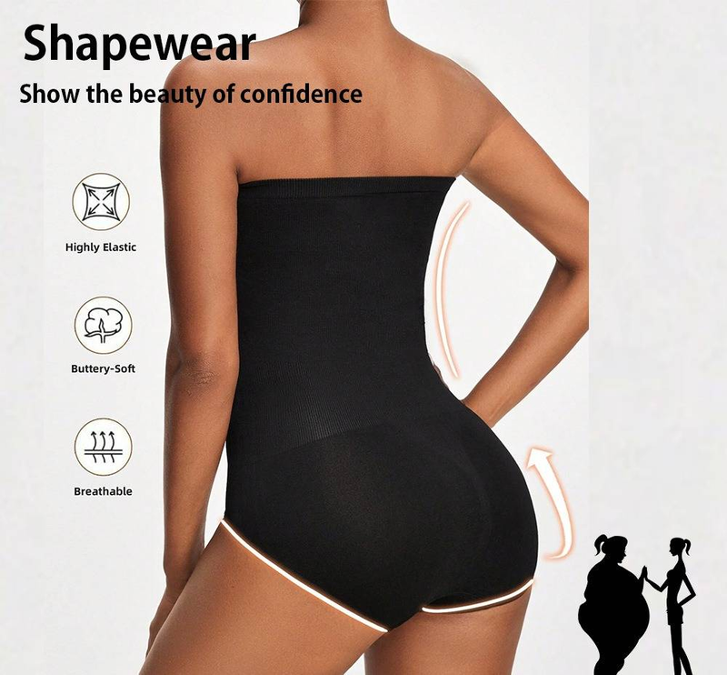 Body moldeador con tirantes ajustables para mujer: corsé sin costuras con control de abdomen y tirantes desmontables, ropa interior adelgazante de talla grande para todas las estaciones._voghion.com