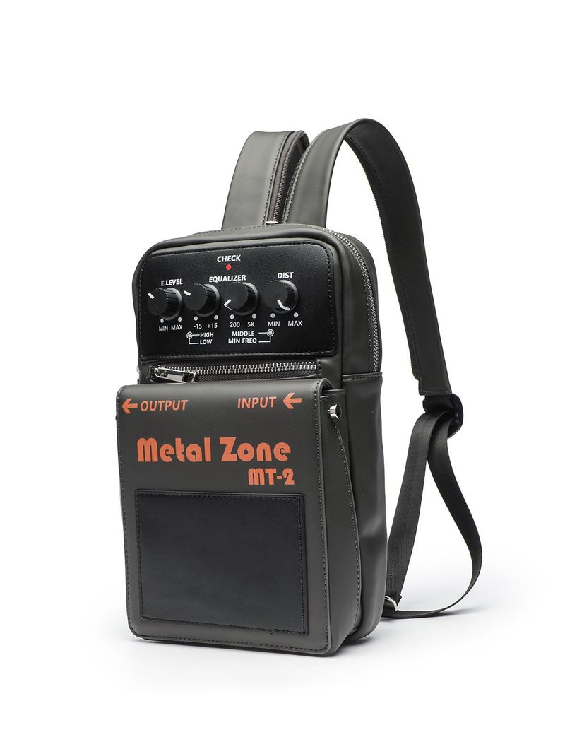 OSOCE Stylish Unisex Shoulder Bag For Guitar Pedals & Essentials – Lightweight PU Backpack With Adjustable Strap, Spacious Design_voghion.com