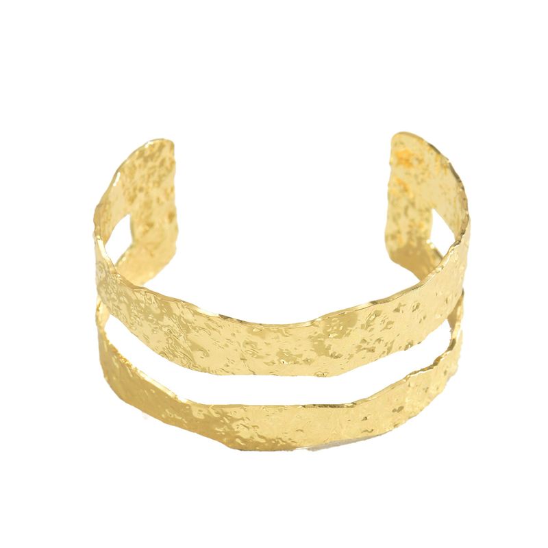 Ins Light Luxury Style Wrinkle Opening Personalized Double Layer Niche Design Sense Bracelet Versatile Handpiece_voghion.com