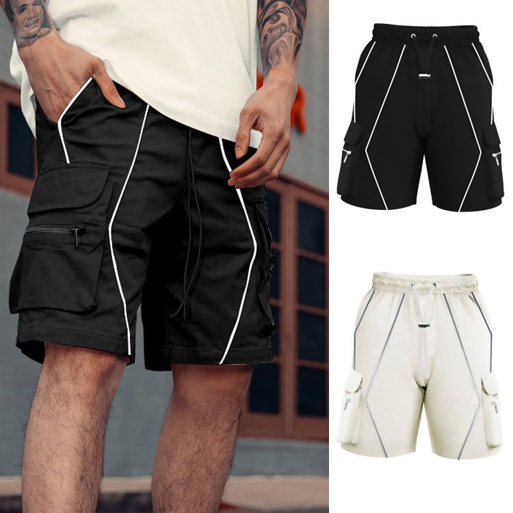 Men's Casual Cargo Shorts With Multiple Pockets - Breathable Cotton Streetwear Joggers For Summer, Gym & Outdoor Activities_voghion.com
