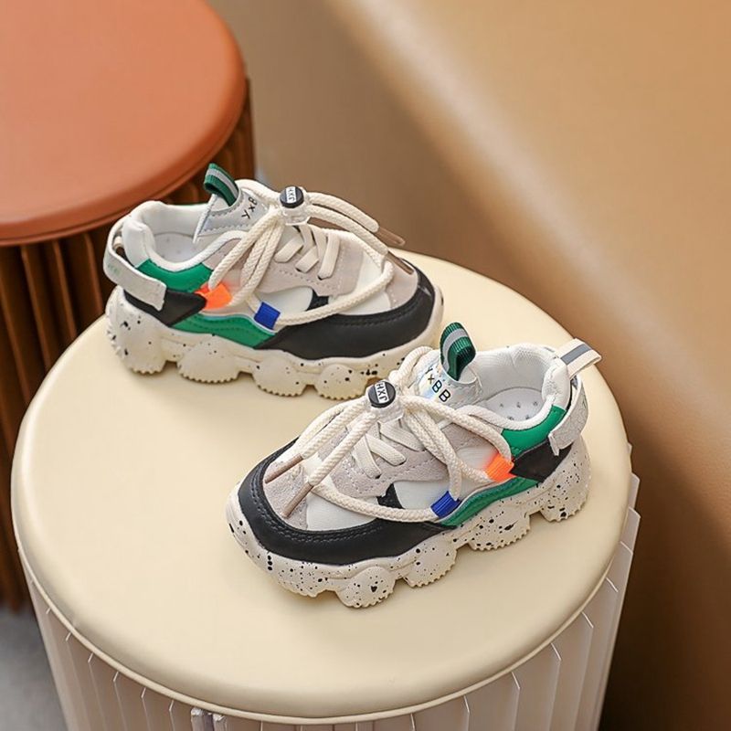 SHLIANG Maat 21-30 Baby Peuter Schoenen Voor Jongens Meisjes Ademende Kinderen Casual Schoenen Sneakers Antislip Kinderen Sportschoenen Tenis S056B_voghion.com