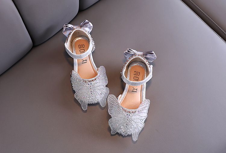 Strass Weichen Sohlen Mädchen Sandalen Prinzessin Schuhe Kinder Schuhe Frühling Stil Mädchen Leder Schuhe_voghion.com