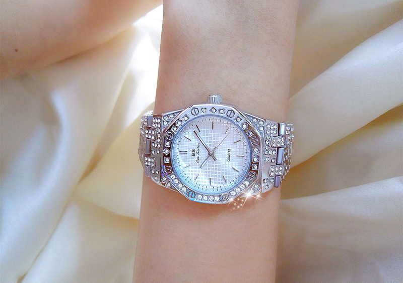 New light luxury ladies full diamond unisex style full diamond watch_voghion.com