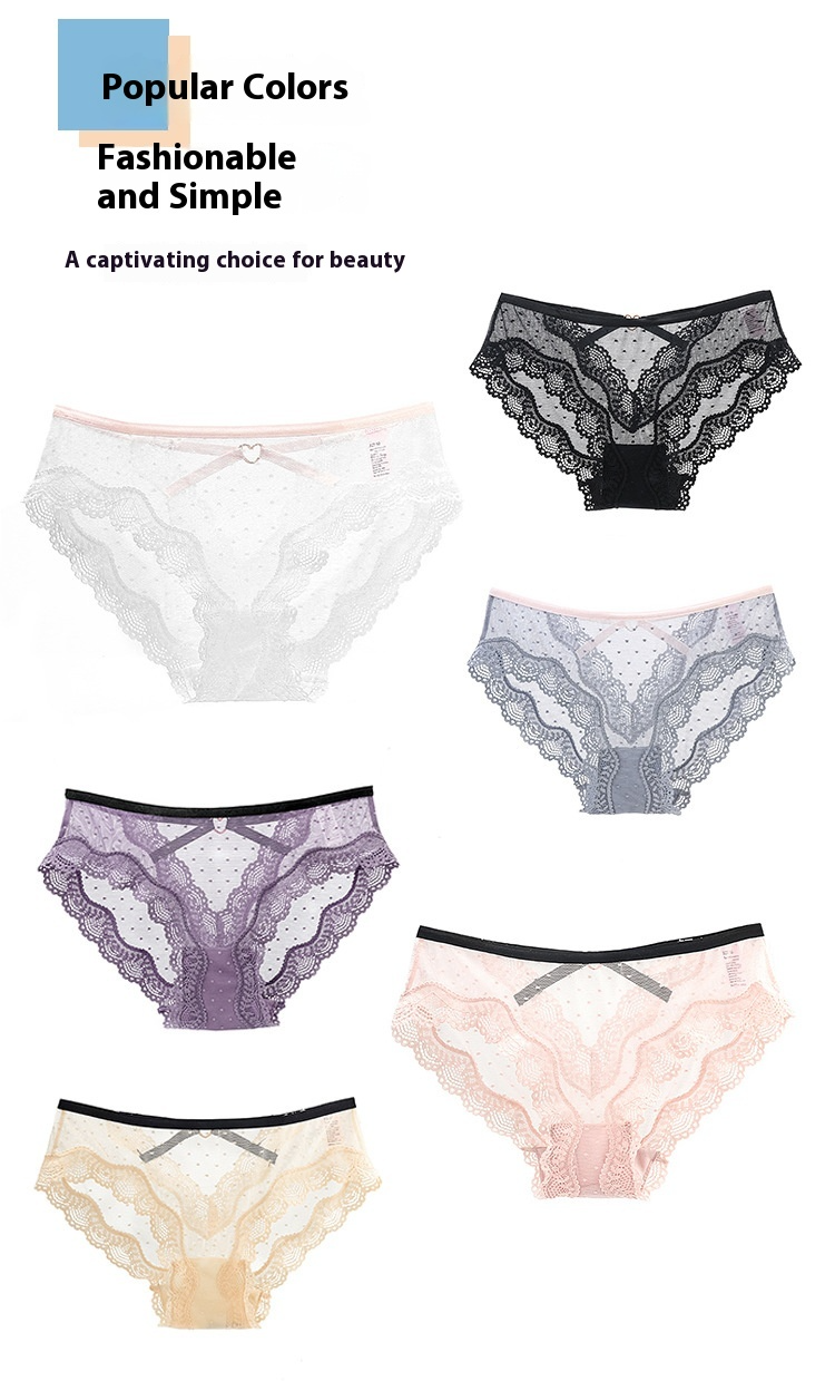 【Plus Size】Seamless Lace Underwear For Women - Sexy Sheer Mesh Hipster Panties - No Roll Waist, Invisible Comfort_voghion.com