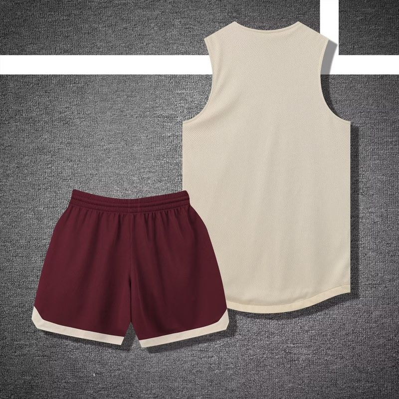 Tuta da basket double face con competizione fronte-retro per adulti stampata da uomo, maglia estiva professionale ad asciugatura rapida_voghion.com