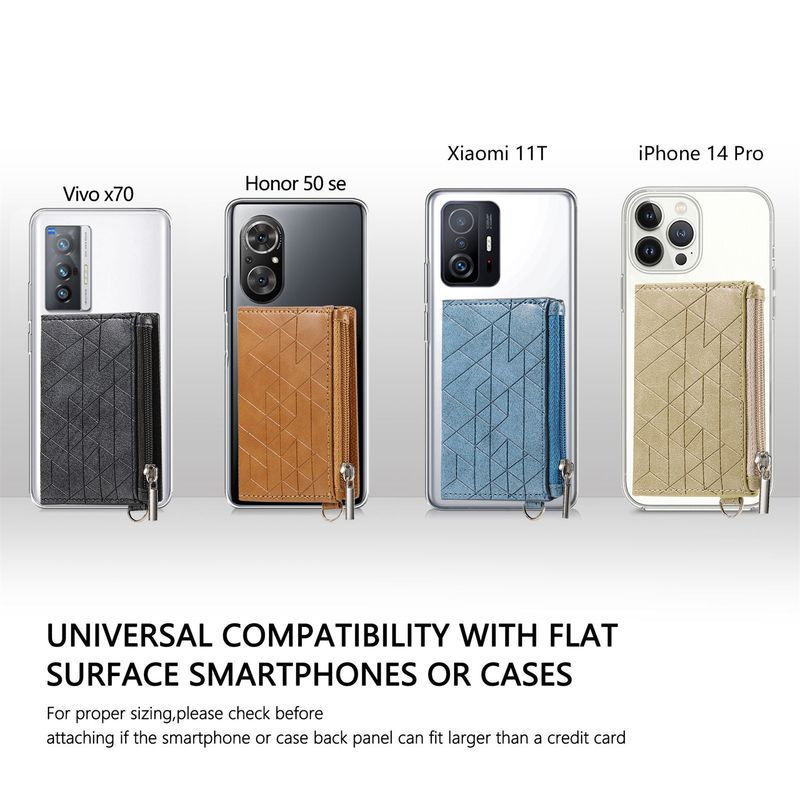 TechGlobe Back Sticker Holder Case Compatible With Multiple Phone Models Card Insert Storage Stand Coin Clip Exquisite Lanyard In_voghion.com