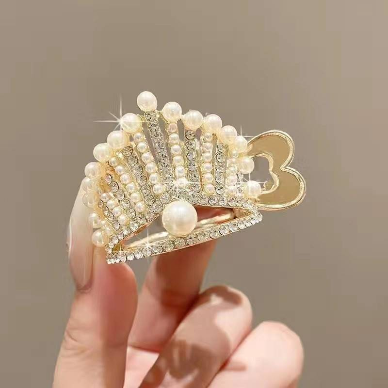 Coreeană perlă stras dulce mini gheare de păr clipuri femei lux cristal chic agrafe crab agrafe de păr accesorii de păr feminin_voghion.com