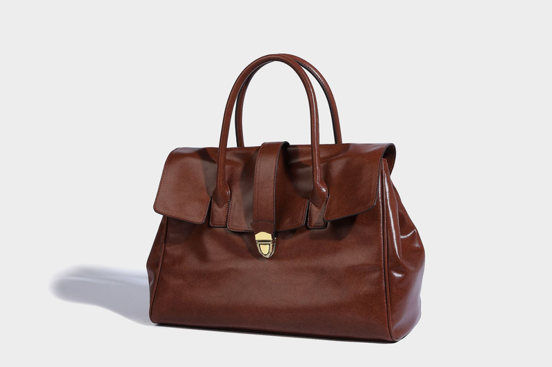 Ladies' 2024 New Trendy Luxury Large Capacity Commuter Tote Bag Casual Retro Handheld Official Document Bag_voghion.com