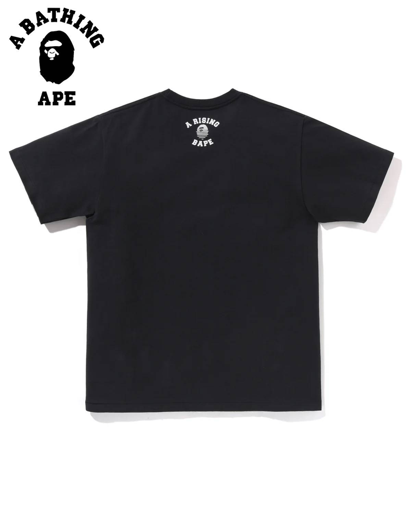 A BATHING APE BAPE-Snake Year T-shirt a maniche corte stampata con la lettera "BATHING APE" realizzata in tessuto di puro cotone, per uomo e donna._voghion.com