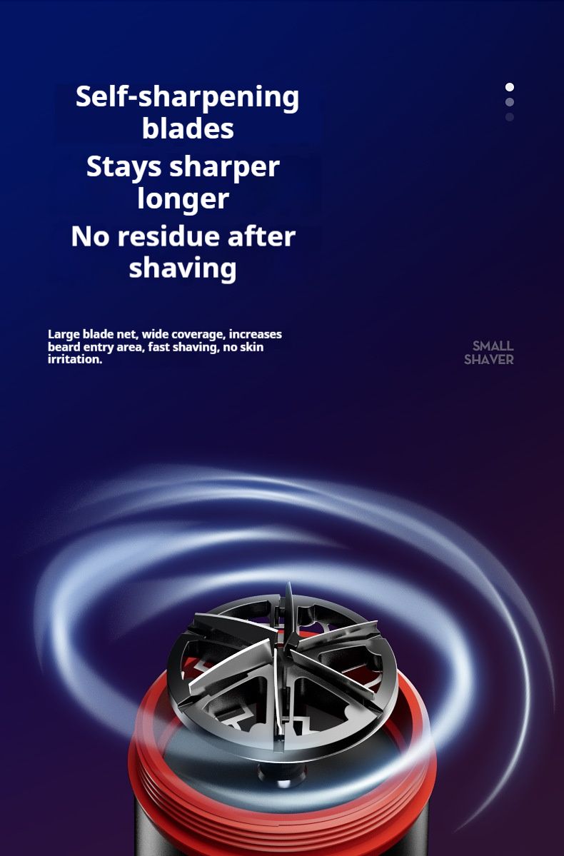 Rasoio elettrico LCD per uomo - Ricaricabile, impermeabile, lame rotanti 4D flottanti, silenzioso (36-45 dB), kit per la cura della persona da viaggio_voghion.com